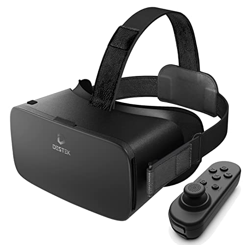 DESTEK V5 VR Headset: HD Eye Protection, Bluetooth Controller