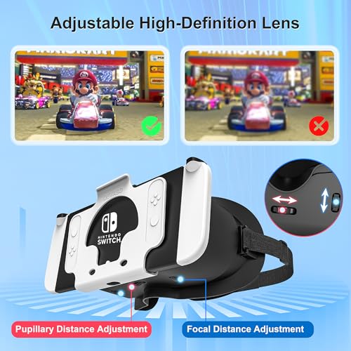 Enhanced VR Headset for Nintendo Switch & Switch OLED
