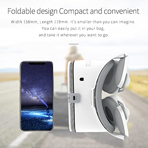 Wireless VR Headset for Movies & Games - White