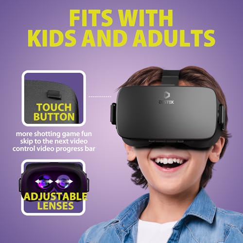 DESTEK V5 VR Headset, 110°FOV HD Anti-Blue Lenses