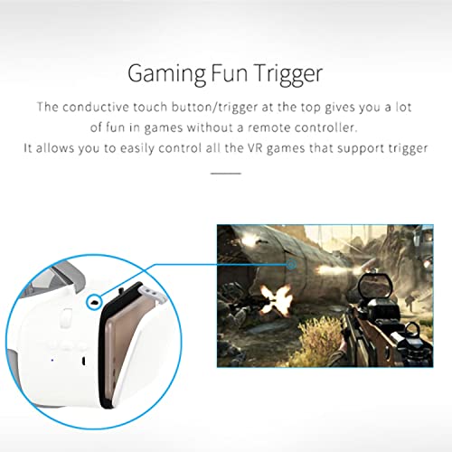 Wireless VR Headset for Movies & Games - White
