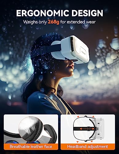 TECKNET VR Headset 3D Virtual Reality Glasses