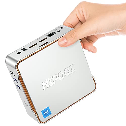 NiPoGi Mini PC: Intel Alder Lake, 8GB RAM, 256GB SSD