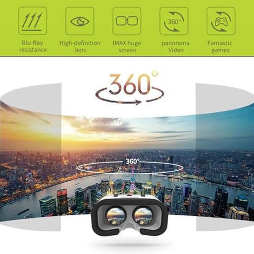 VR Headset for iPhone & Android - Lightweight 3D VR Glasses