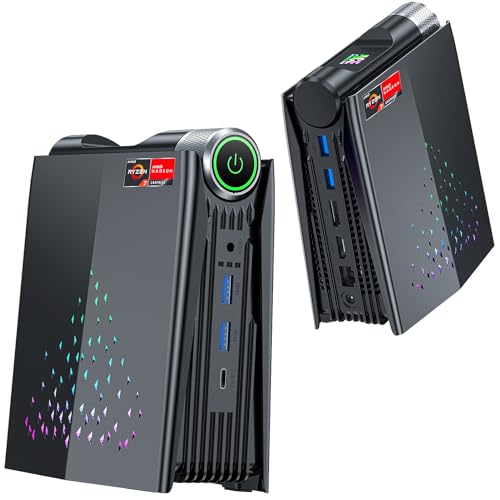 AMDMini Gaming PC, Ryzen 7, 32GB DDR4, 512GB SSD