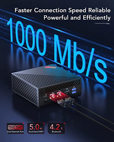 NiPoGi AMD Ryzen Mini PC, 16GB RAM, 512GB SSD