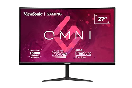 27-inch Curved Gaming Monitor,165Hz,1ms,Speakers,Adaptive Sync