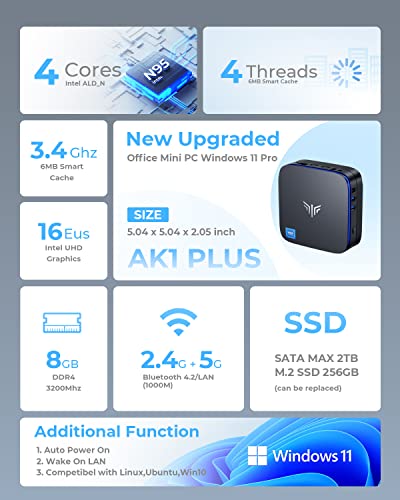 NiPoGi Mini PC: Intel Alder Lake, 8GB RAM