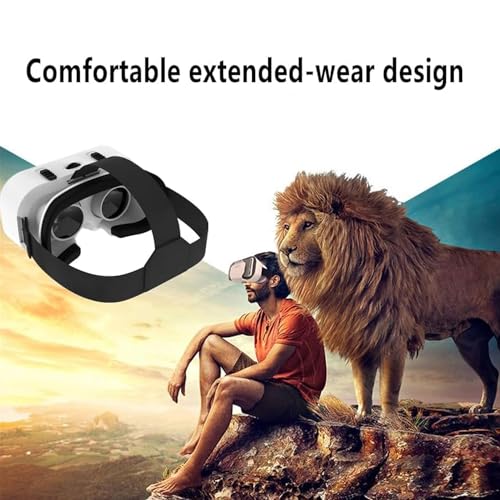VR Headset for iPhone & Android - Lightweight 3D VR Glasses