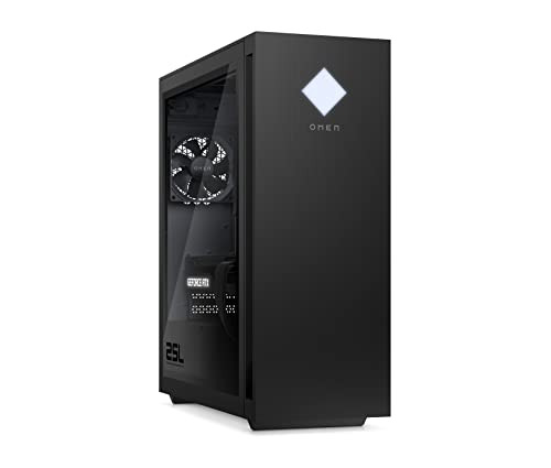 HP Omen 25L Gaming Desktop PC - Ryzen 5-5600G, 16GB RAM, 1TB SSD, RTX 3060