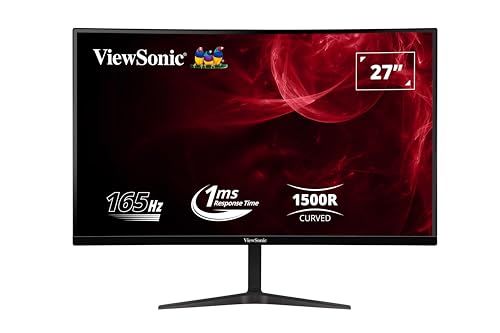 27-inch Curved Gaming Monitor,165Hz,1ms,Speakers,Adaptive Sync