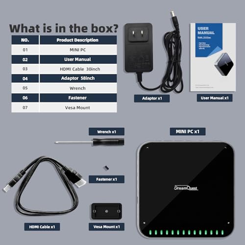 DreamQuest Mini PC, Windows 11, 12th Gen Intel