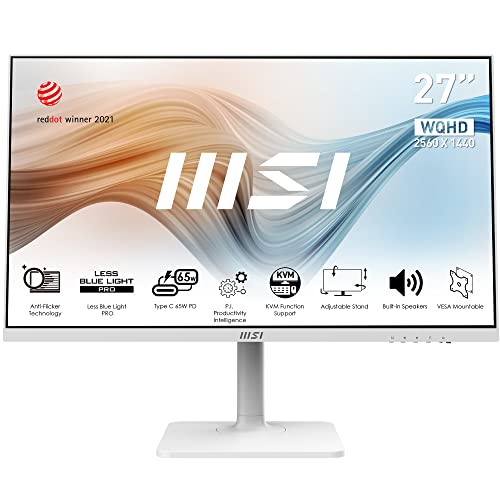 MSI Modern 27" WQHD Monitor - 75Hz, IPS
