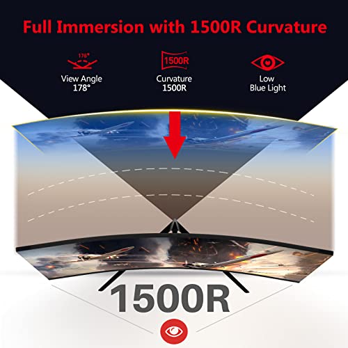 Z-Edge 27" Curved Gaming Monitor, 240Hz, Full HD