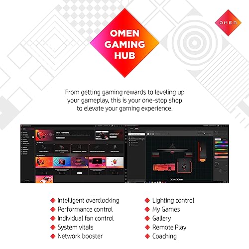 HP Omen 25L Gaming Desktop PC - Ryzen 5-5600G, 16GB RAM, 1TB SSD, RTX 3060