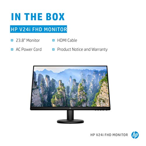 HP v24i Full HD Monitor - 23.8" (VGA, HDMI)