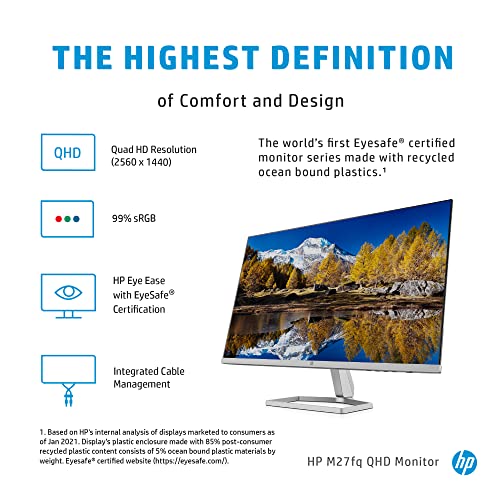 HP M27fq - 27" QHD LED Monitor