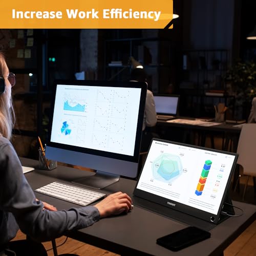 15.6" FHD Portable Monitor with USB-C and Speakers