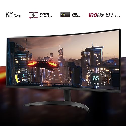 LG 34WR50QC UltraWide Curved Monitor, 34", 1440p