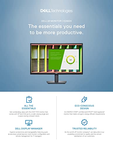 Dell E2422H 23.8" HD Gadget Monitor