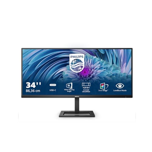 34" Philips WQHD Monitor - 100Hz, USB-C, Freesync