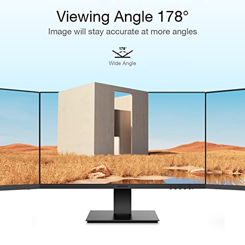 KOORUI 24" FHD Monitor, Ultra-slim Bezels, 75Hz