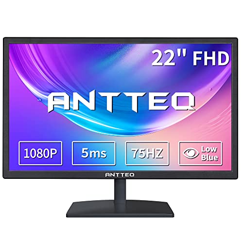 Antteq 22" FHD LED Gaming Monitor, HDMI VGA