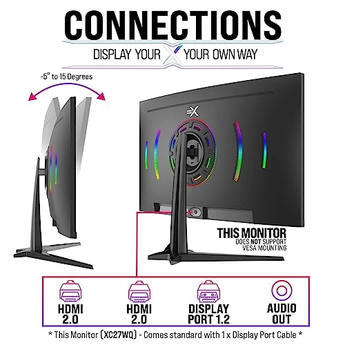 XC27WQ 27" Gaming Monitor with Curved RGB