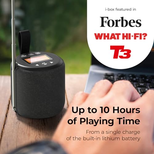 Portable DAB Bluetooth Speaker, Splashproof, Rechargeable