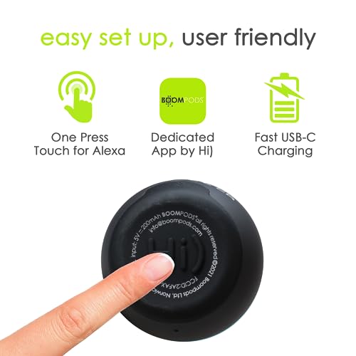 Smallest Alexa Waterproof Speaker with Big Sound - Grey