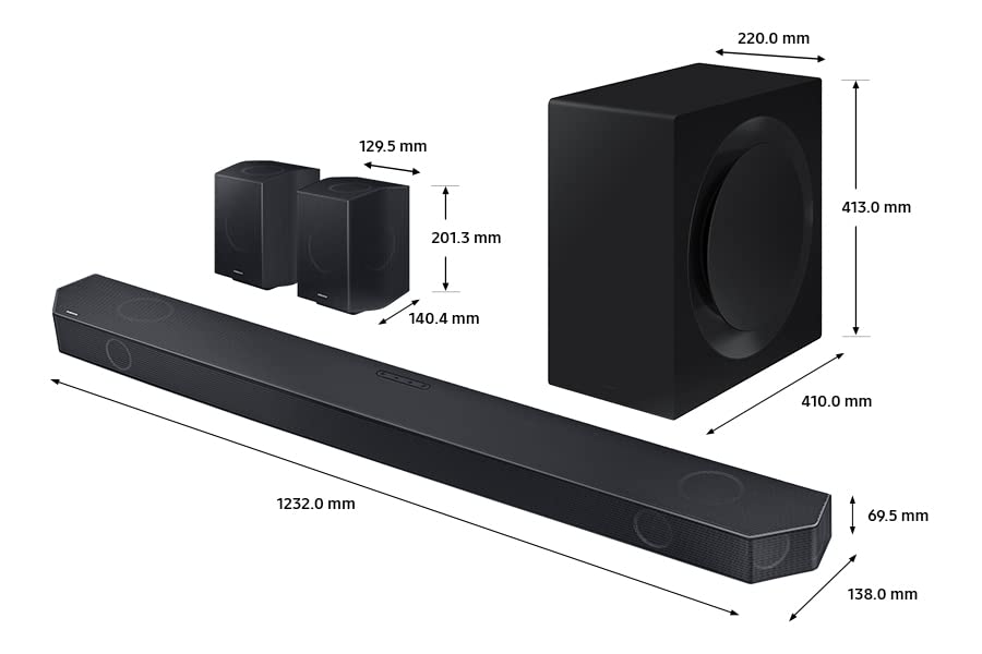 Q990C Soundbar Speaker - Wireless Dolby Atmos Home Sound