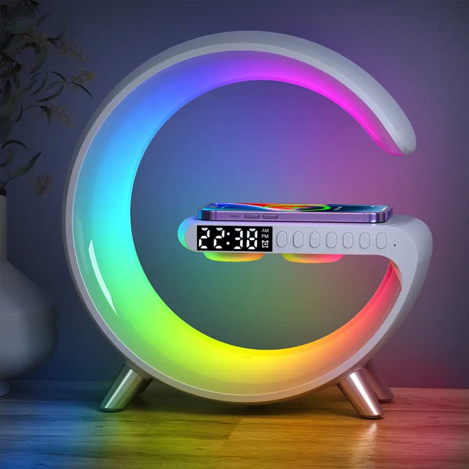 App-controlled 3-in-1 Bluetooth speaker with wireless charging