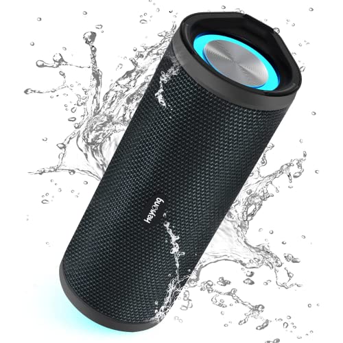 Waterproof Portable Bluetooth Speaker with LED Light [7 words]