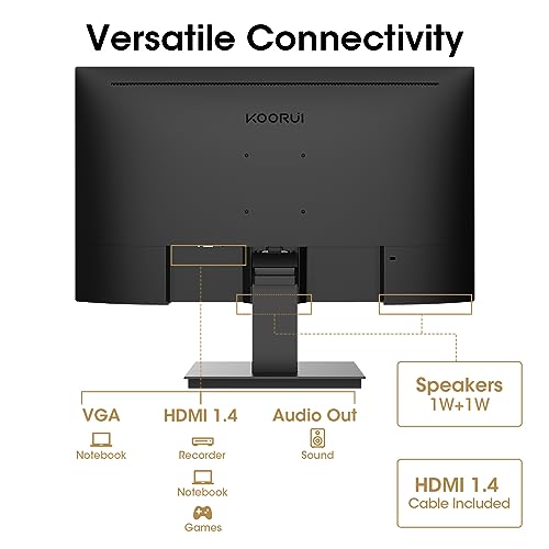 24" FHD Monitor, 1920 x 1080p, 100Hz, Ultra-Slim