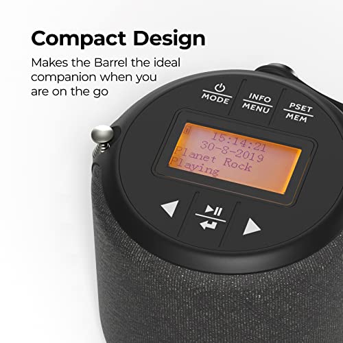 Portable DAB Bluetooth Speaker, Splashproof, Rechargeable