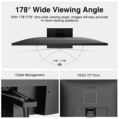 KOORUI 27" FHD Monitor with Speaker