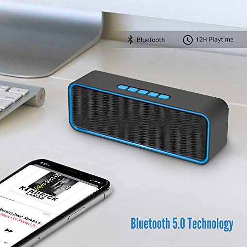Kolaura Portable Wireless Speaker, 3D Stereo HiFi Bass