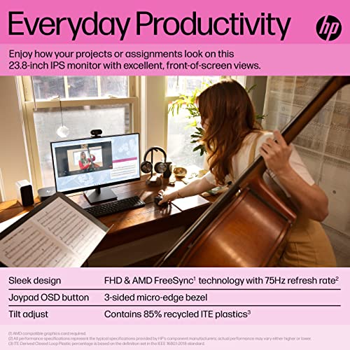 HP 24" FHD Monitor with 1x HDMI