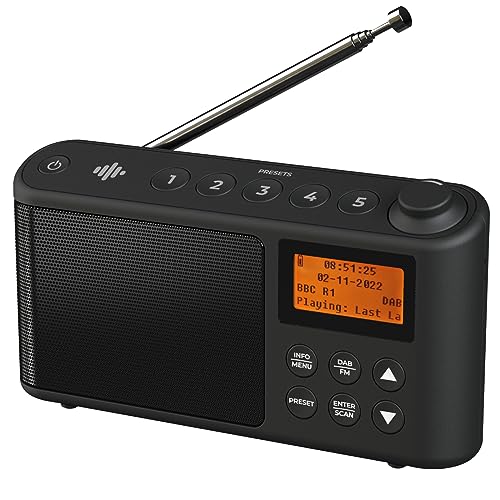 Portable DAB Plus Radio with USB Charging