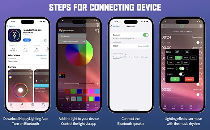 App-controlled 3-in-1 Bluetooth speaker with wireless charging