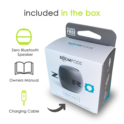 Smallest Alexa Waterproof Speaker with Big Sound - Grey