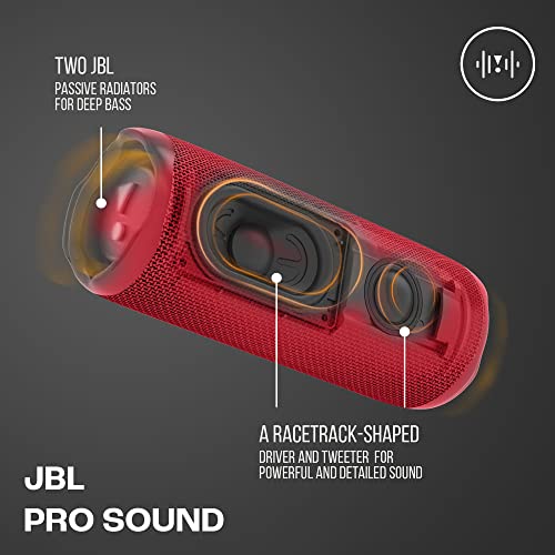 JBL Flip 6 Portable Bluetooth Speaker - Red