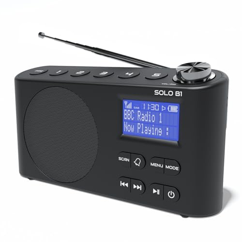 Portable Digital Radio with Bluetooth and Dual Alarm
