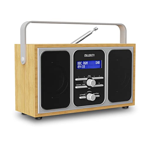 Portable DAB+ Radio | Premium Wood & Steel Design