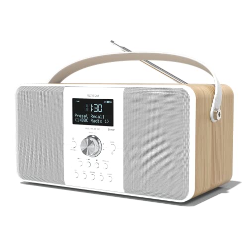 Wireless Bluetooth DAB+ FM Digital Radio with Stereo Speakers