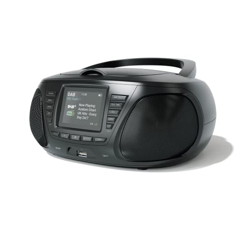 AZATOM Zenith Z4 Black: DAB CD Player, Bluetooth Speaker