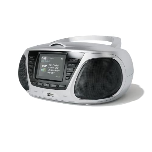 AZATOM Zenith Z4 Silver: DAB+ CD FM Bluetooth Speaker