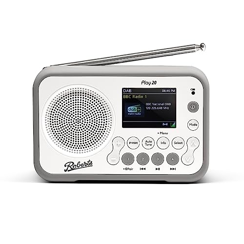 Roberts PLAY20 DAB/FM Digital Radio, Compact & Portable