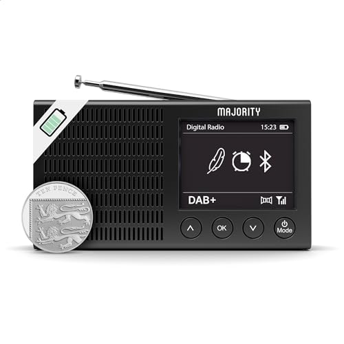 Bluetooth DAB/DAB+ Radio | Rechargeable Battery | 20 Presets