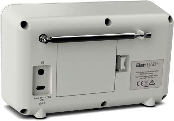 ELAN DAB+ Radio: Bluetooth, TFT Display, Stone Grey
